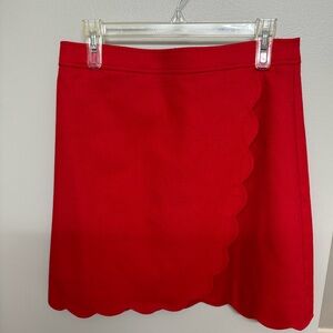 Scalloped A-line mini skirt J Crew Factory